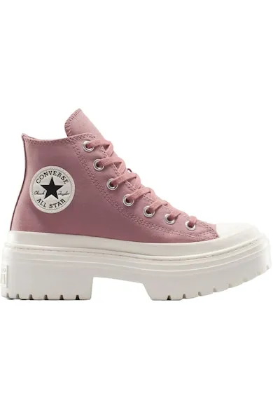 Tenisi Chuck Taylor All Star cu platforma si toc inalt - Mov