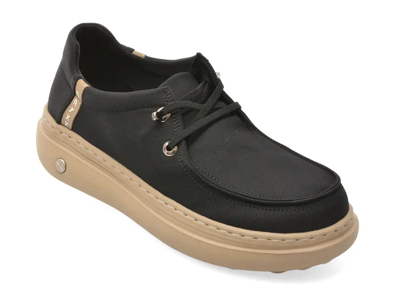 Pantofi sport negri, 5317, din material textil