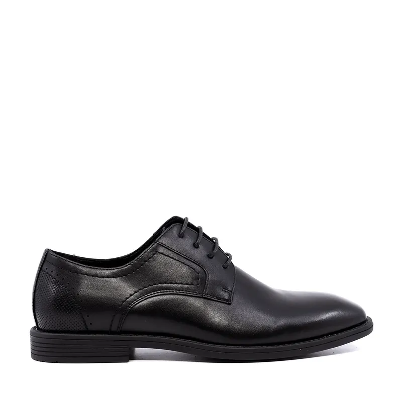 Pantofi derby bărbați Thezeus negri din piele 2349BP24103N