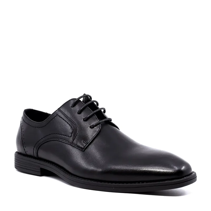 Pantofi derby bărbați Thezeus negri din piele 2349BP24103N — imaginea 2