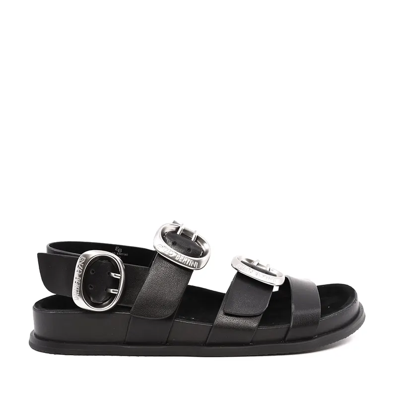 Sandale femei Enzo Bertini negre din piele 2279DS820910N