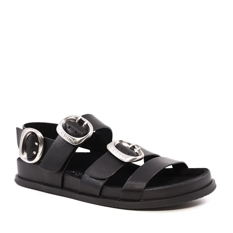 Sandale femei Enzo Bertini negre din piele 2279DS820910N — imaginea 2