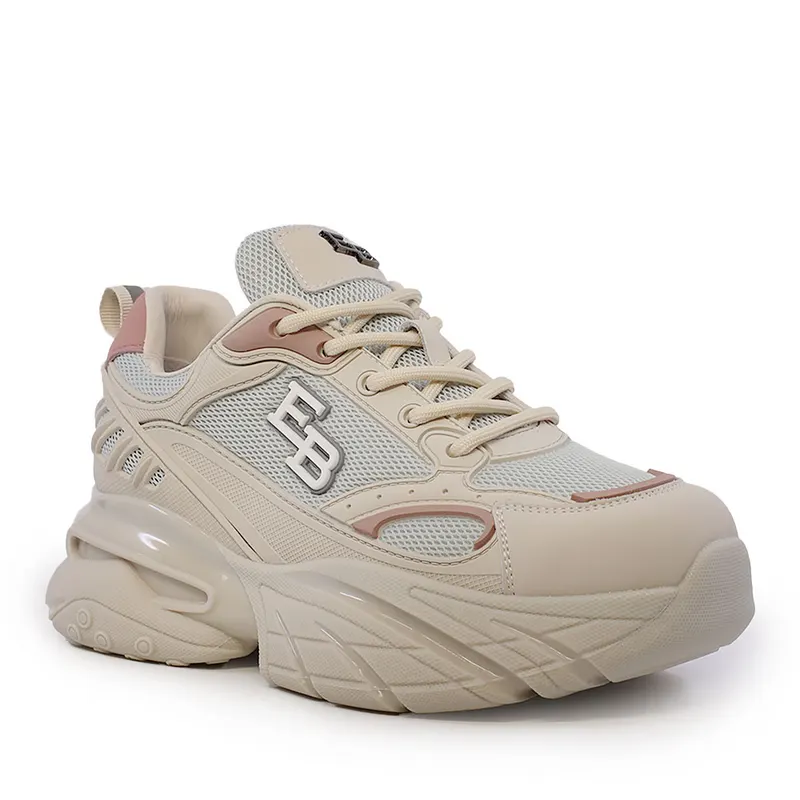 Sneaker femei Enzo Bertini bej din piele și textil 3861DP191BE — imaginea 2