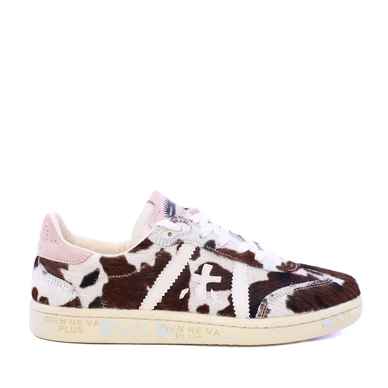 Sneakers femei Premiata Bonnie-D animal print din piele 1692DP8577CAV