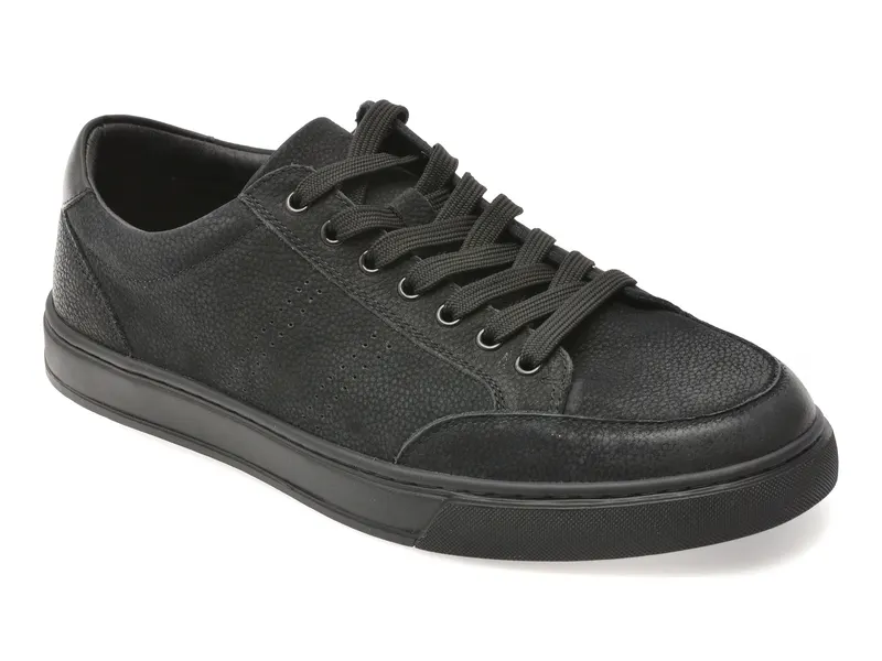 Pantofi sport EPICA negri, 1298, din piele naturala