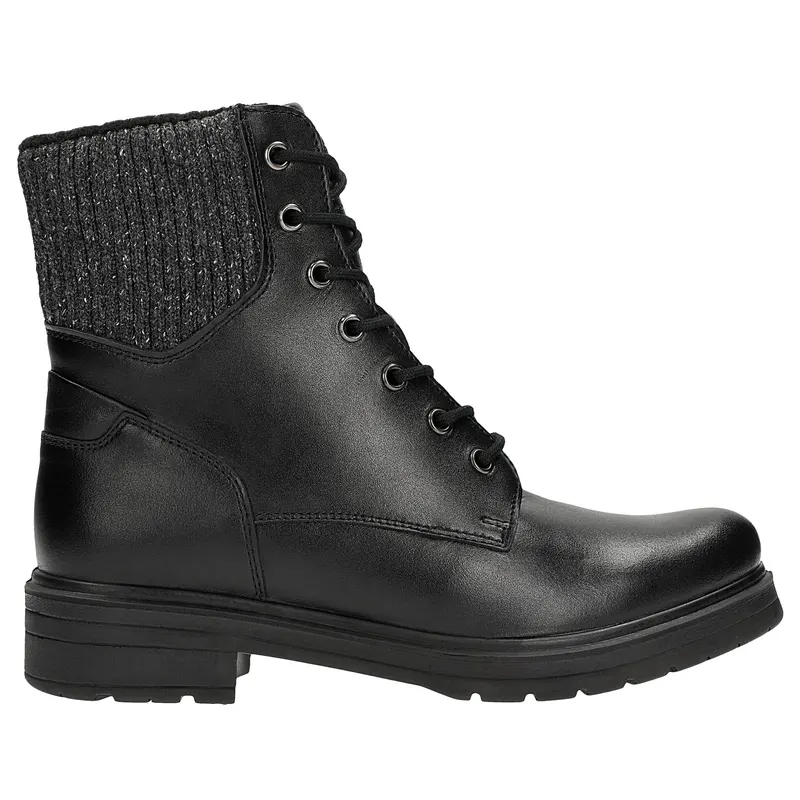 Pantofi worker negri damă cu șosetă