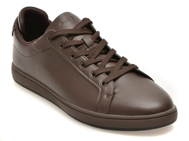 Pantofi sport maro, KOSMO 201, din piele ecologica