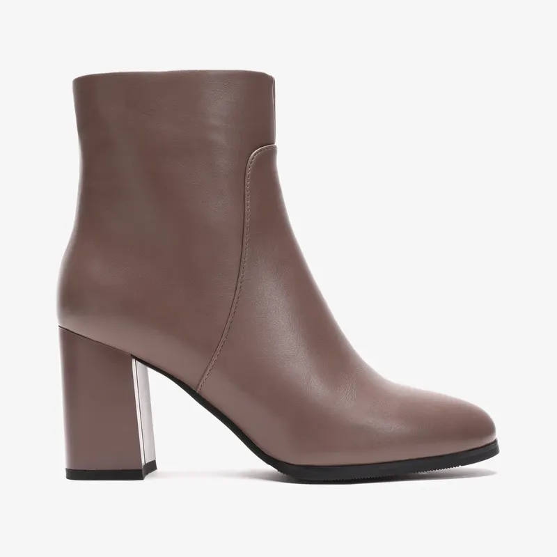 Botine dama din Piele Ecologica CRL0659 Khaki