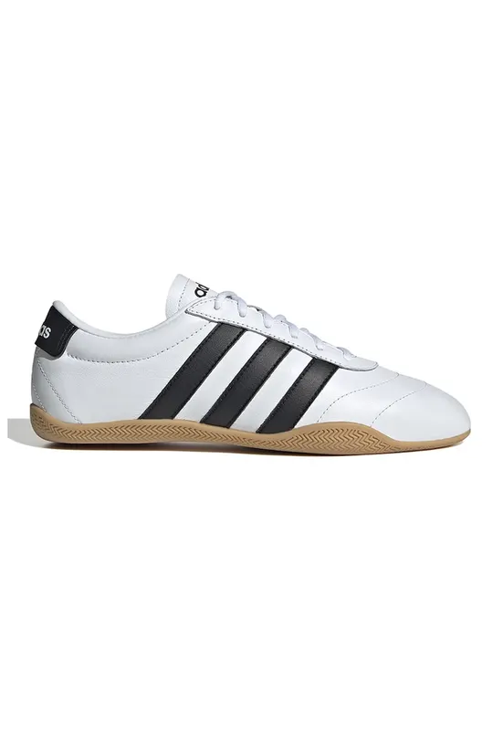 Pantofi sport Grand Court cu detalii din piele ecologica - Negru/Alb optic