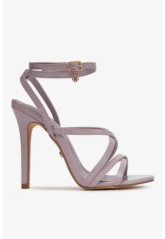 Sandale cu toc Sintetic - Violet - Violet