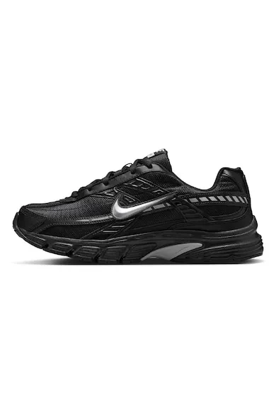 Pantofi sport Initiatior cu insertii din piele - Negru/Argintiu