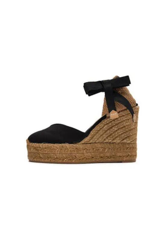 Espadrile dama 21458 - Textil - Negru
