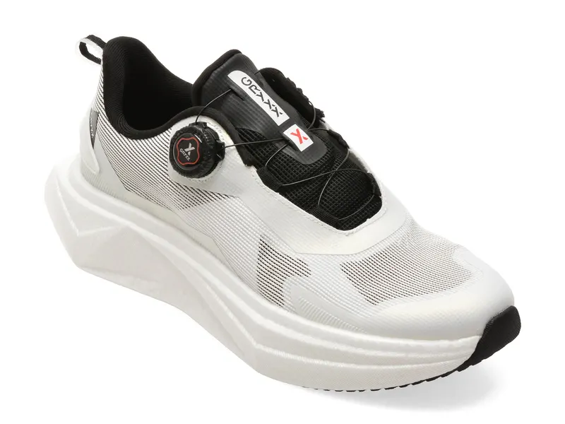 Pantofi sport albi, 24122, din material textil