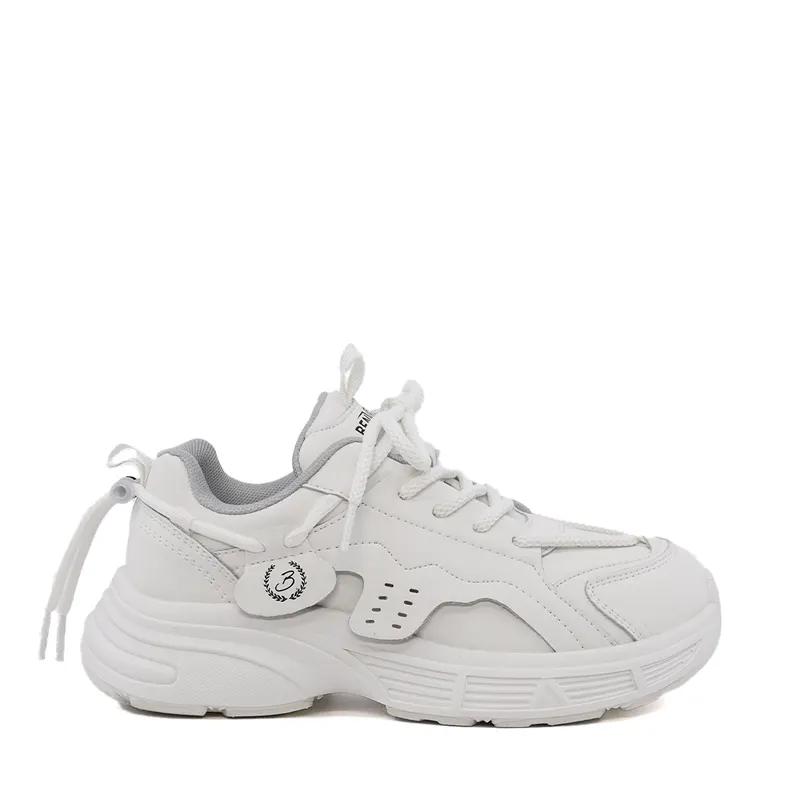 Sneakers fetițe albi din piele 3791FP002A