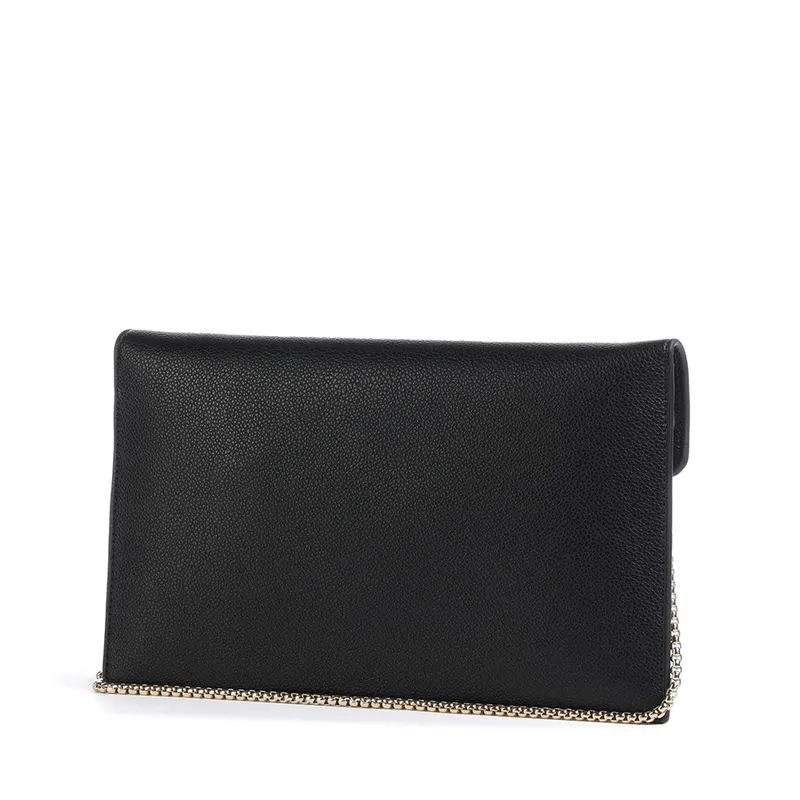 Poșetă plic femei Valentino Luxe negru cu logo frontal 1951PLSVBS9XJ17N — imaginea 2