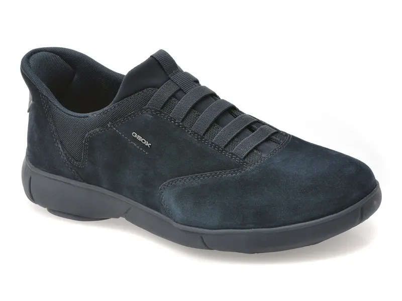 Pantofi sport GEOX bleumarin, U56MXB, din piele intoarsa