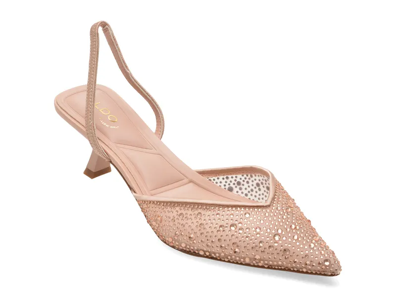 Pantofi eleganti ALDO roz, CALRESA 693, din material textil