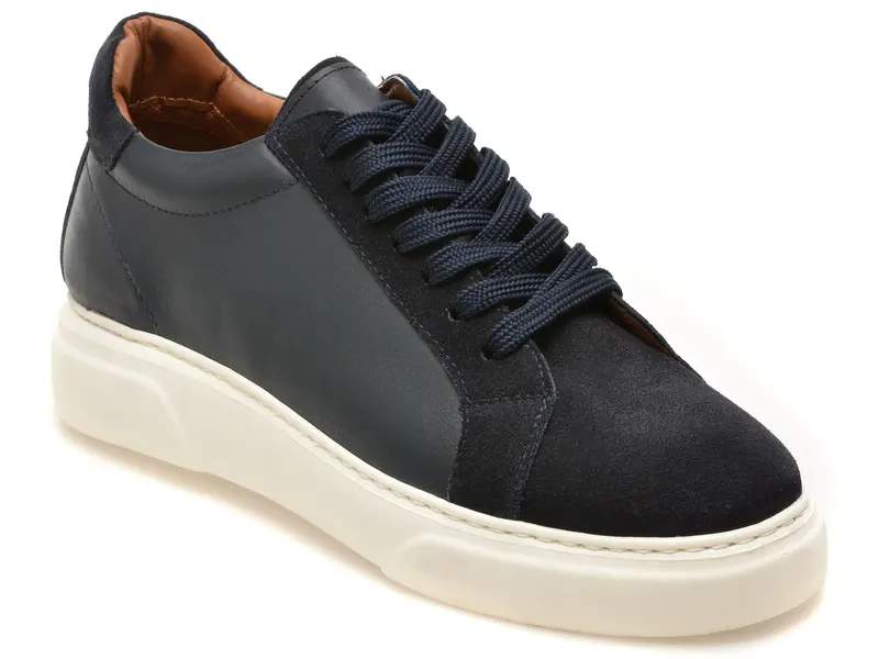 Pantofi sport LOST bleumarin, LST123, din piele naturala