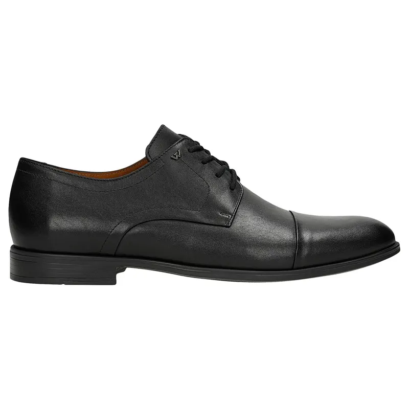 Pantofi eleganți bărbați din piele box, negri