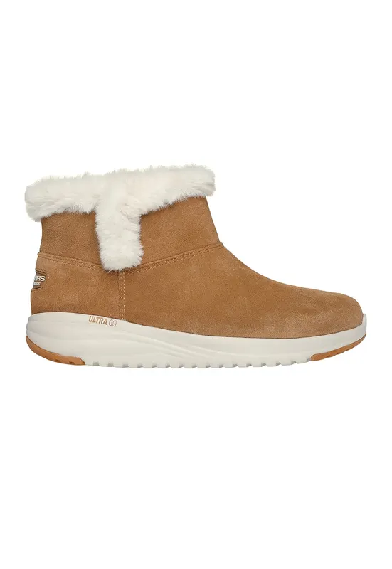 Ghete slip-on impermeabile On The Go - Alb/Caramel