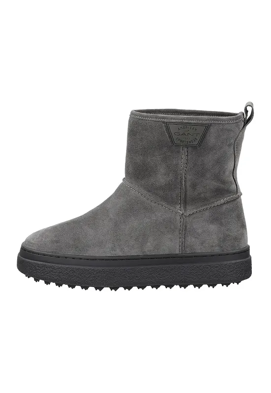Ghete din piele intoarsa Snowhill - Gri deschis