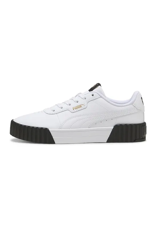 Pantofi sport Carina 3.0 de piele cu insertii de piele - Auriu/Alb optic