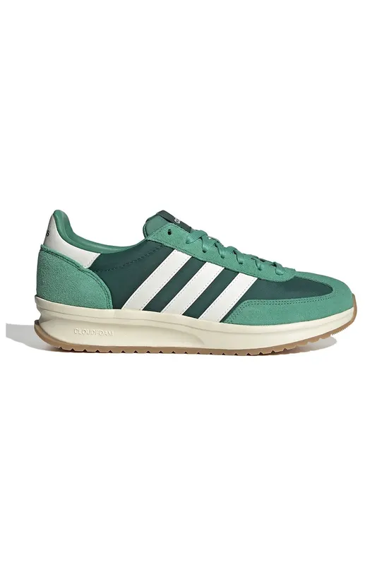 Pantofi sport Run 70s cu insertii din piele intoarsa - Verde pal/Alb optic/Verde aquamarin