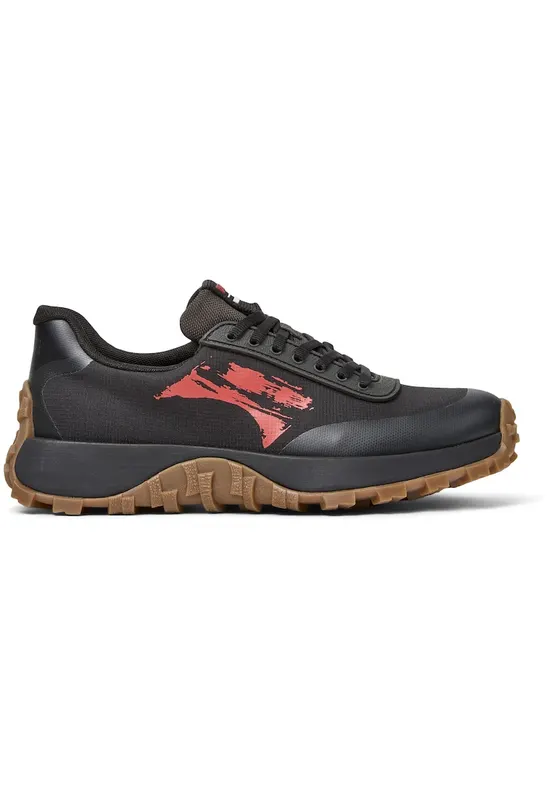 Pantofi sport cu garnituri sintetice Drift Trail - Negru/Gri