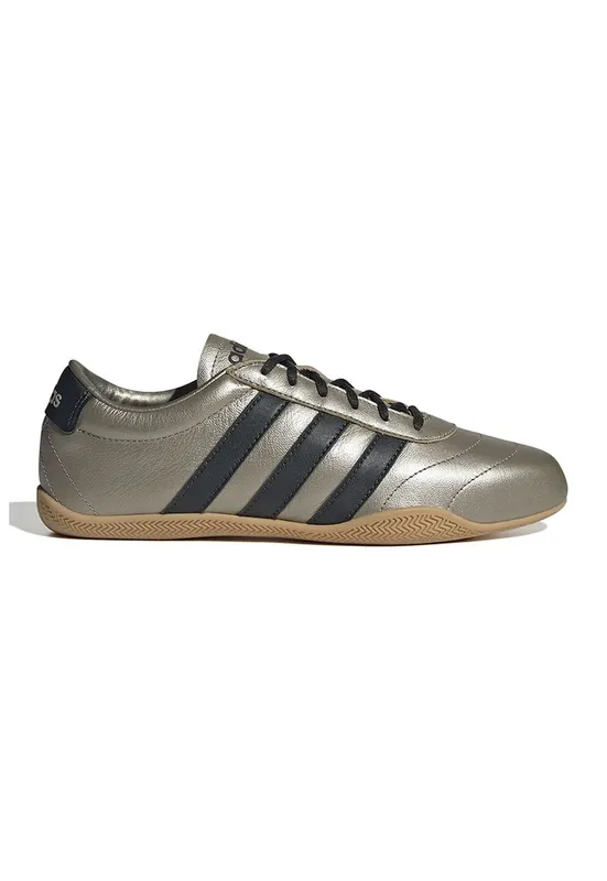 Pantofi sport Grand Court cu detalii din piele ecologica - Auriu/Negru