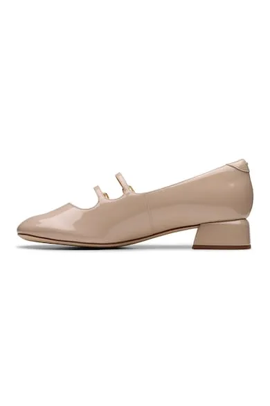 Pantofi Mary Jane de piele Daiss - Maro nisip