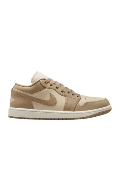 Pantofi sport dama piele - talpa cauciuc - inchidere cu sireturi - maro/bej -