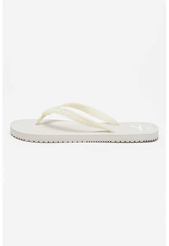 Papuci flip-flop cu logo - Verde pal