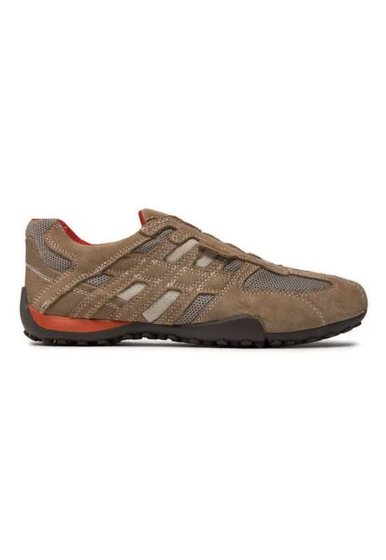 Pantofi sport barbatesti - bej - material textil si piele intoarsa