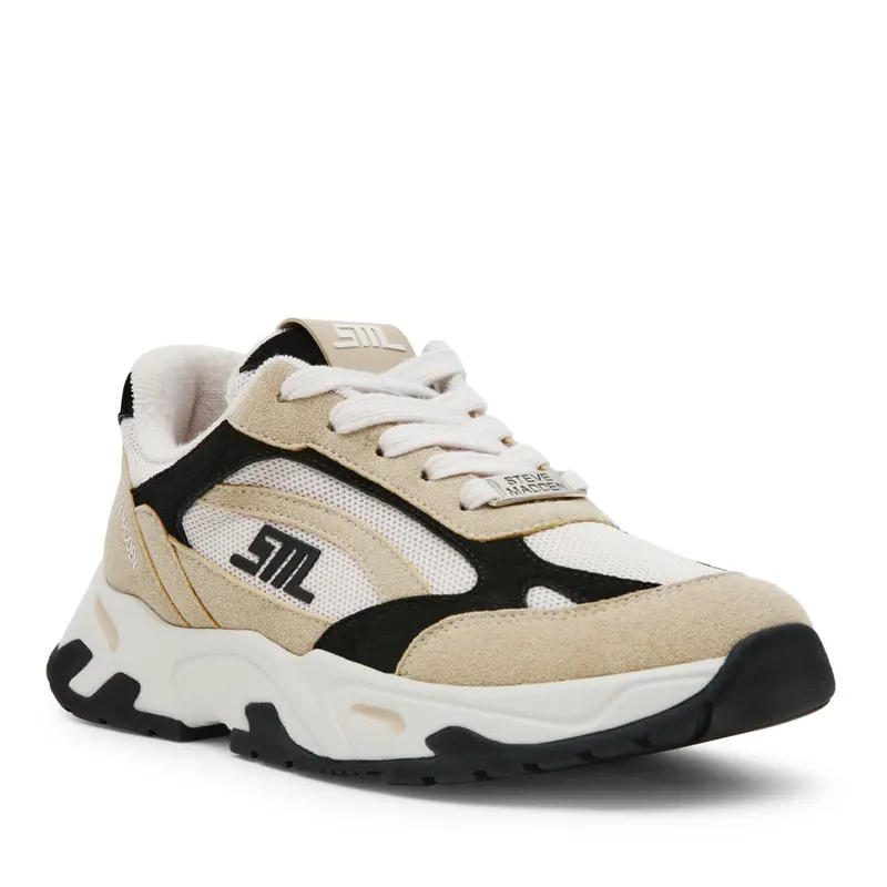 Sneakers femei Steve Madden taupe din piele și textil 1469DPSNEAKPEAK-ETA — imaginea 2