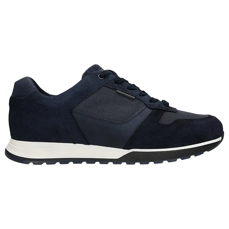 Sneakers bărbați bleumarin din combinații de piele