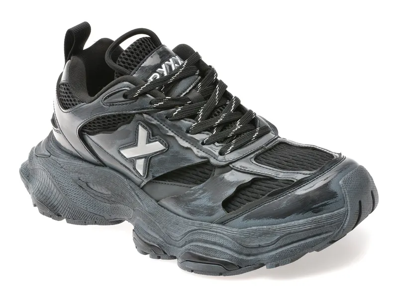 Pantofi sport gri, 7206, din material textil