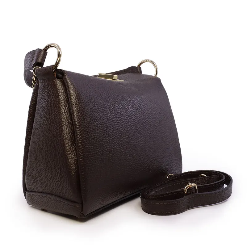 Poșetă satchel femei Enzo Bertini maro din piele naturală 154POSP3317TDM — imaginea 2