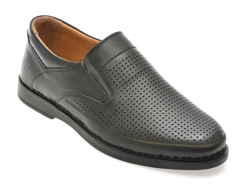 Pantofi SHOWMAN negri, SH3261, din piele naturala