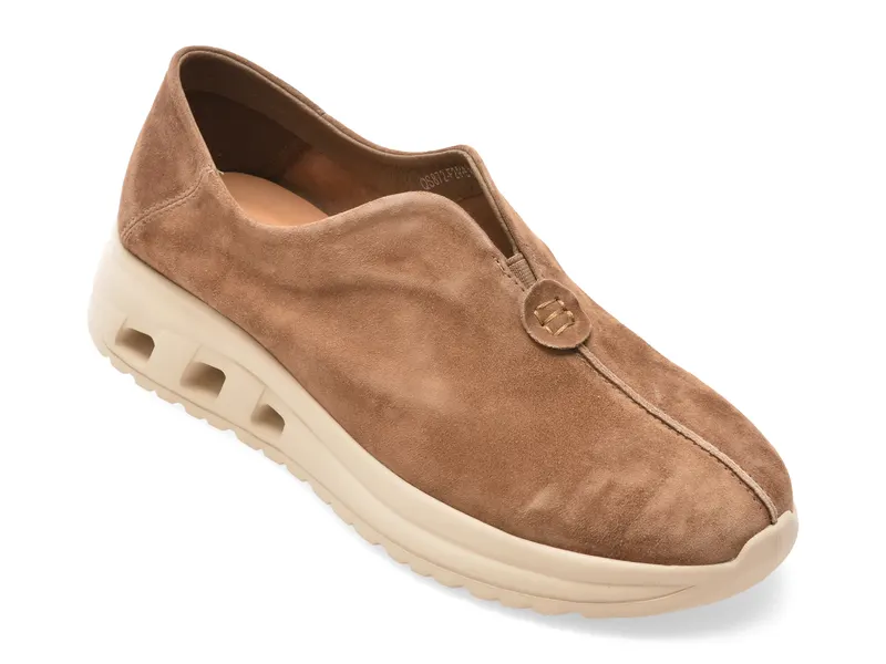 Pantofi sport EPICA gri, QS872, din piele intoarsa