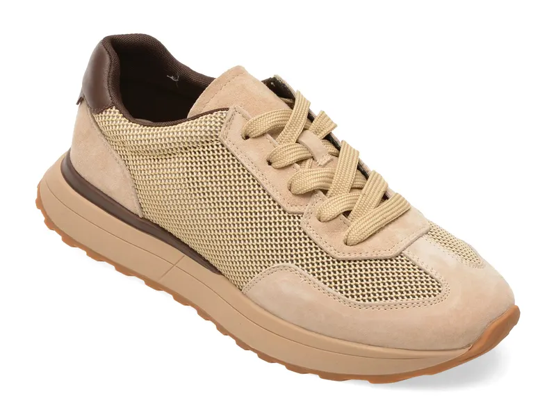 Pantofi sport FLAVIA PASSINI maro, 6182, din material textil si piele naturala