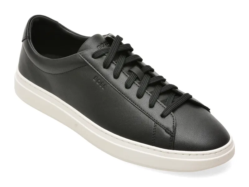 Pantofi sport BOSS negri, 2853, din piele naturala