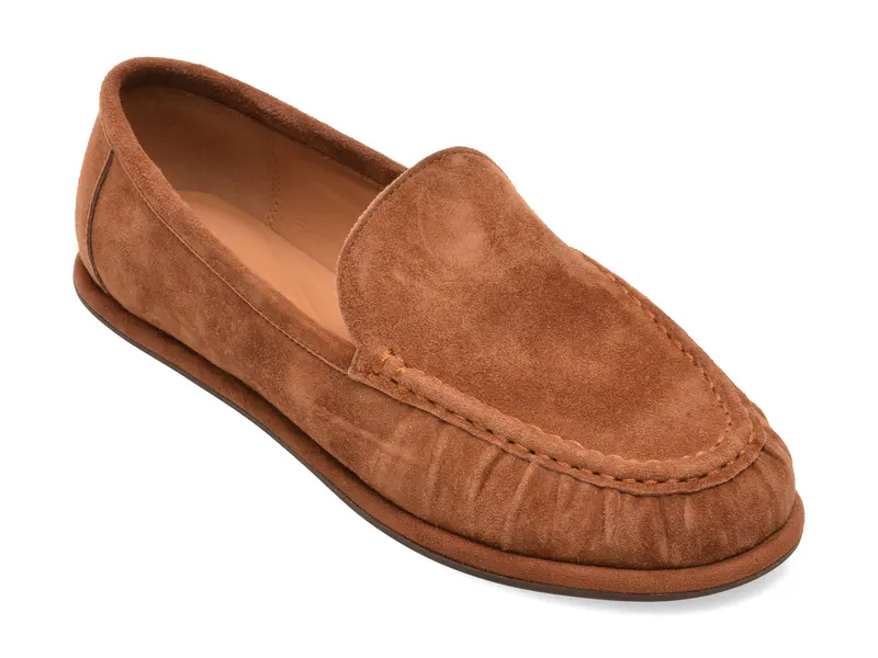 Mocasini EPICA maro, PS1944, din piele intoarsa