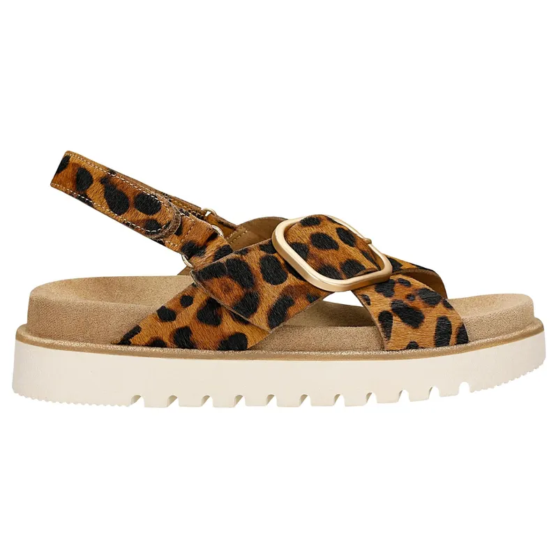 Sandale damă RELAKS cu imprimeu leopard