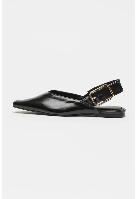 Pantofi slingback de piele Shay - Negru