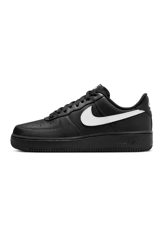 Pantofi sport din piele Nike Air Force - Alb/Negru