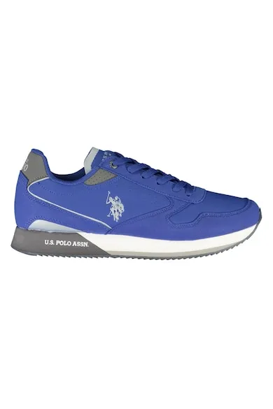 Sneakers barbati - 40% Poliester - 60% Poliuretan - Albastru - 23510 - Albastru