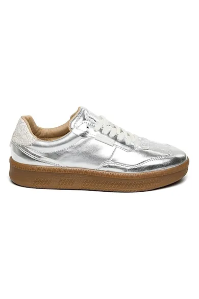 Pantofi sport Euphoria low-cut cu sireturi - Argintiu