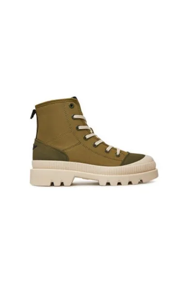 Pantofi sport dama - 251SC305DCT3541 - Piele naturala - Verde