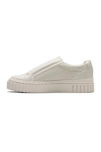 Pantofi sport din piele cu platforma - Alb murdar