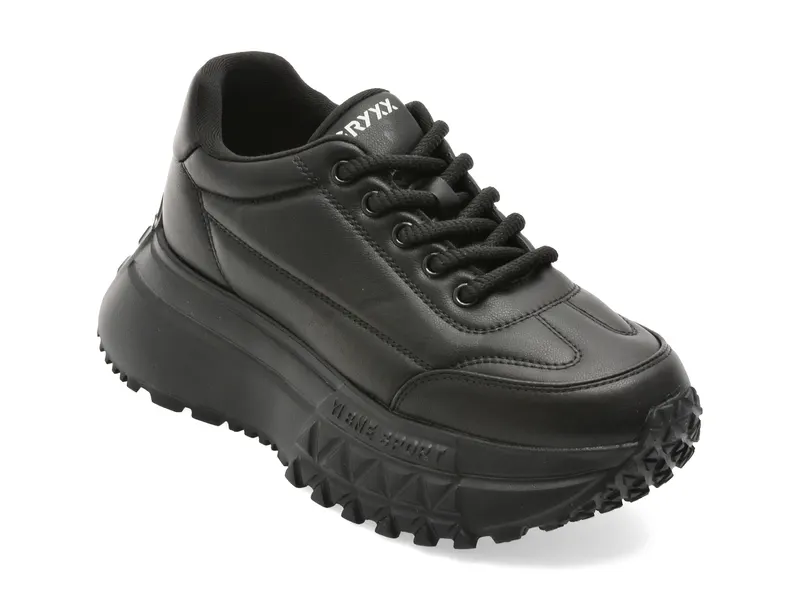 Pantofi sport negri, 957, din piele ecologica